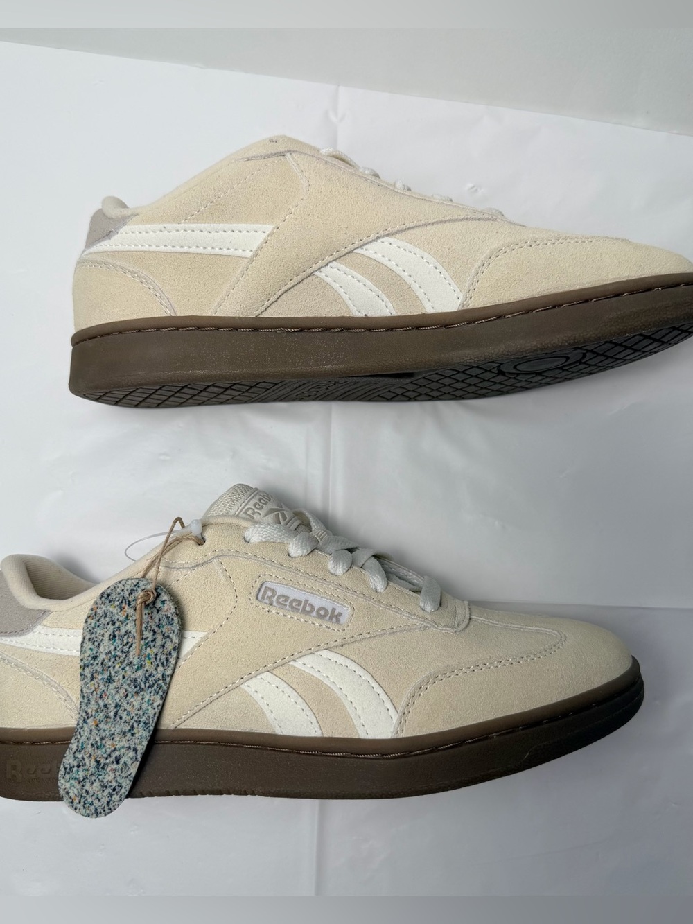 Reebok Club C Grounds Sneakers Sand Brown Suede Low Top FFC0092429 Womens 7